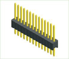1.27mm καρφίτσα καρφιτσών πίσσας ενιαίος ευθύς τύπος σειράς