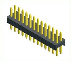 1.27X2.54mm καρφίτσας κεφαλίδα ευθεία διπλή σειρά τύπων