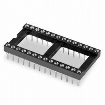 Υποδοχή 2,54 χιλιοστών ευθεία DIP Dual-in-line